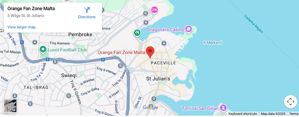 Orange Fan Zone Malta