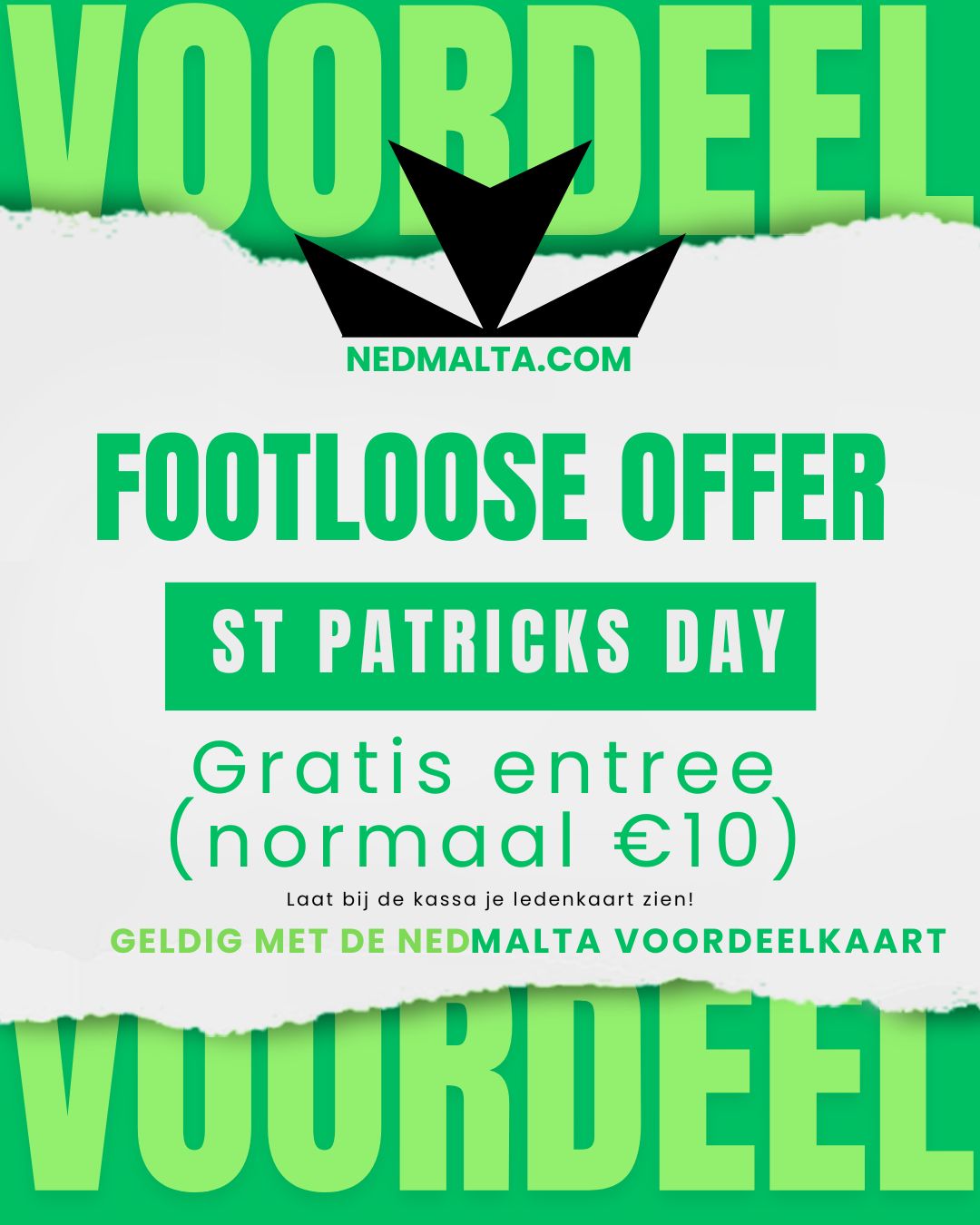 Gratis entree met je voordeelkaart bij FootLoose!