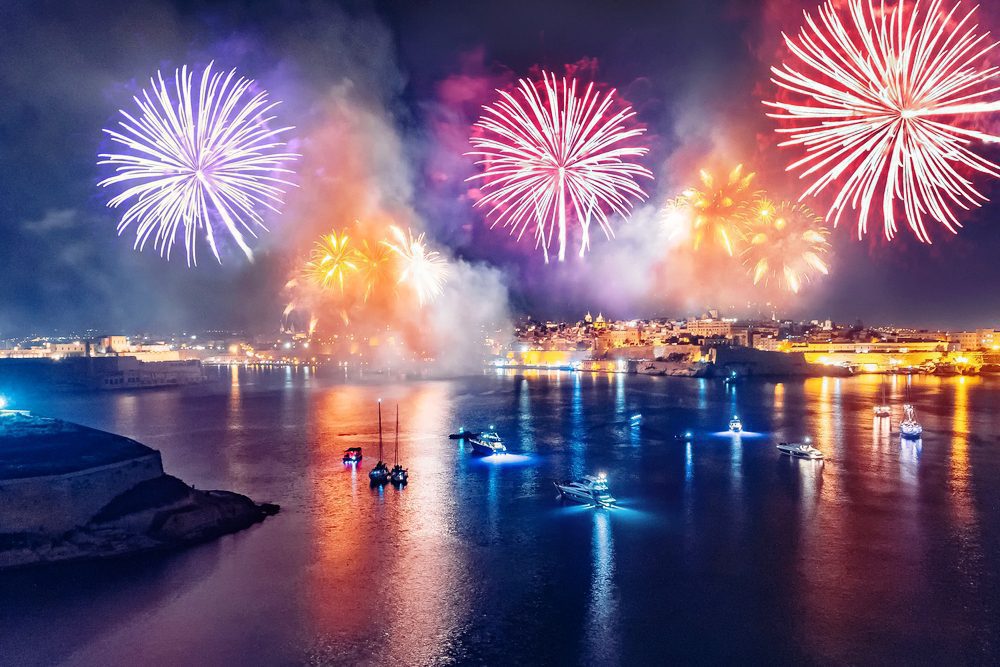 Santa Marija fireworks festival in Malta