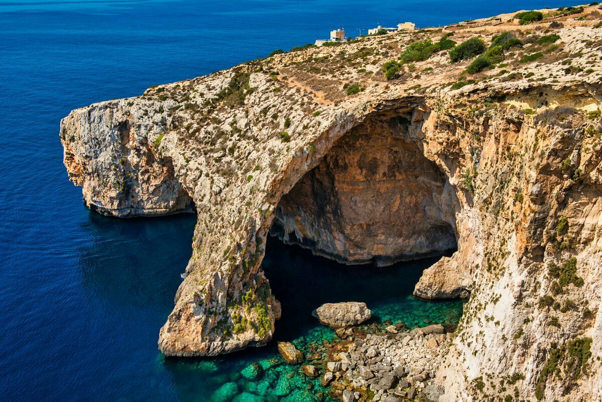 Blue grotto in Malta