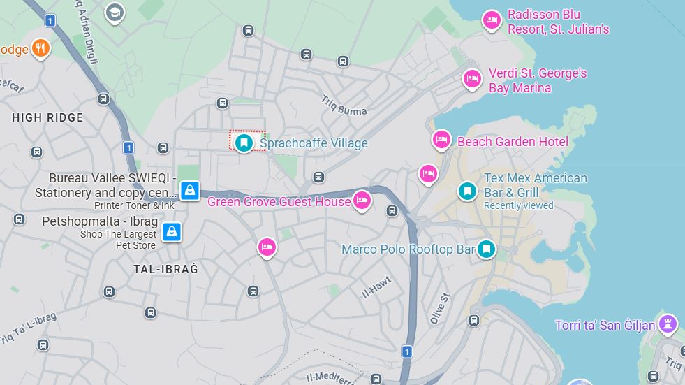Sprachcaffe Malta (klik voor google locatie)